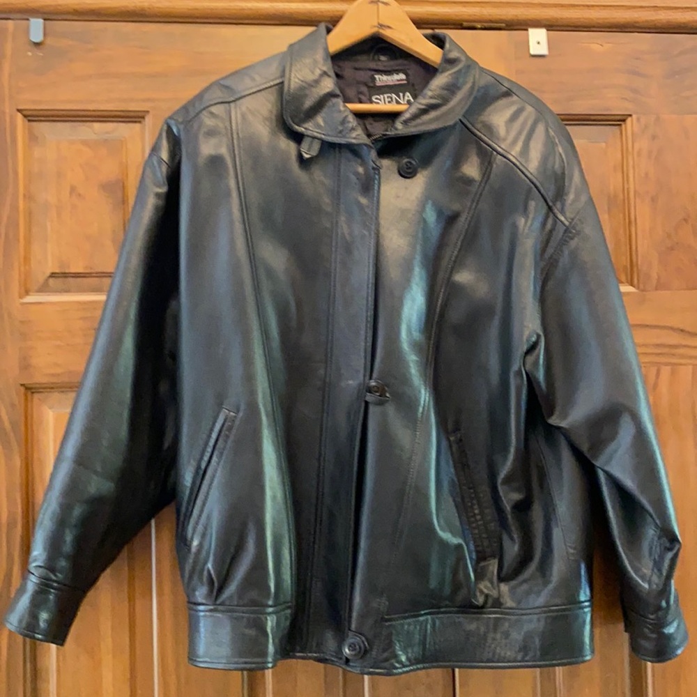 Siena Black Leather Jacket/Coat with Thinsulate Women’s L